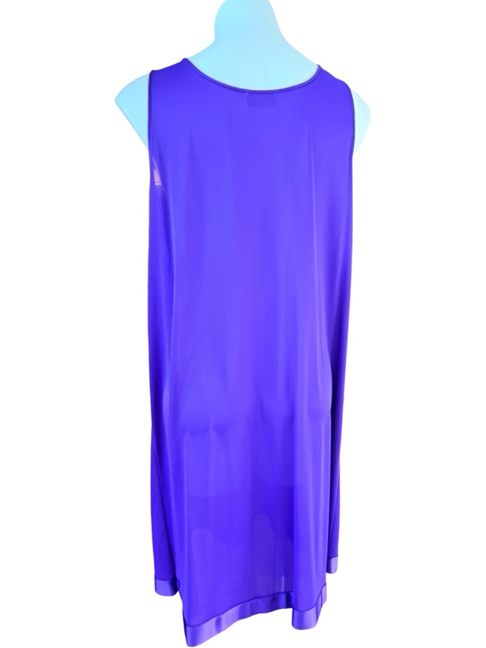 Vanity Fair Vintage Purple Nylon Peignoir Set Robe + Nightgown Medium - Picture 5 of 14